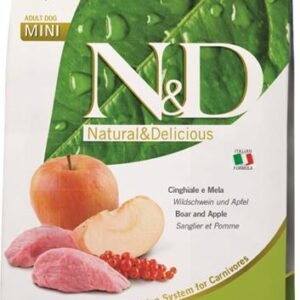 N&D PRIME Dog GF Wild Boar & Apple Adult Mini 2,5 kg