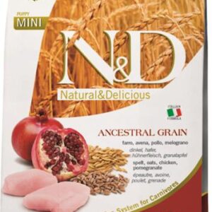 N&D ANCESTRAL GRAIN Dog LG Chicken, Spelt, Oats & Pomegranate Puppy Mini 800 g