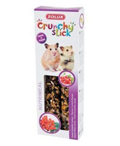 Pochoutka CRUNCHY STICK rybíz/jeřabina pro křečkyZolux