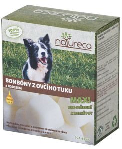NATURECA Bonbóny z ovčího tuku s lososem Maxi 250g