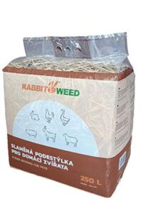 Rabbit&Weed s.r.o. Podestýlka slaměná pro domácí zvířata RabWeed 250l
