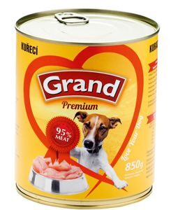 GRAND konz. pes drůbeží 850g