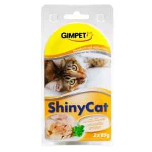 Gimpet ShinyCat tuňák+krevety+maltóza 2x70g (16x)