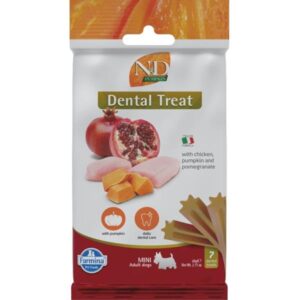 N&D PUMPKIN Dog Dental Snack Chicken Mini 60 g