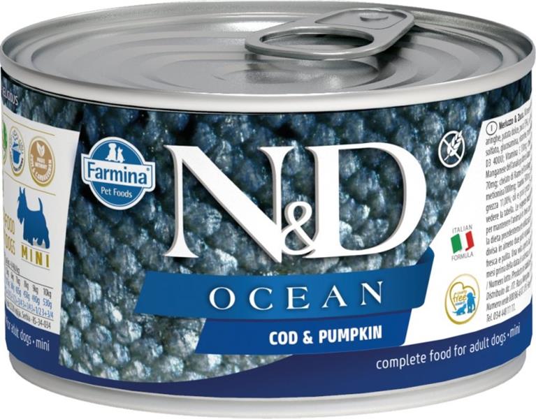 N&D OCEAN Dog konz. Cod & Pumpkin Mini 140 g N&D OCEAN Dog konz. Cod & Pumpkin Mini 140 g