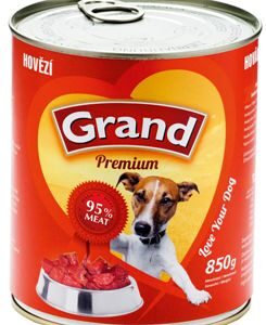 GRAND konz. pes hovězí 850g