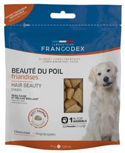 Francodex Pochoutka Hair Beauty pro psy a šťěňata 75g