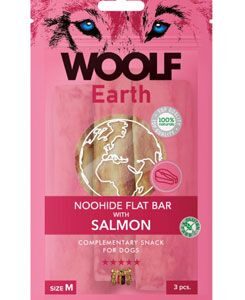 Woolf pochoutka Earth NOOHIDE M Salmon 90g