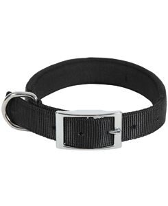 Obojek pes SOFT NYLON černý 25mm/60cm Zolux