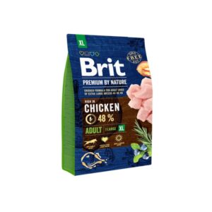 Brit Premium By Nature Dog Adult XL Chicken - 5x3kg
