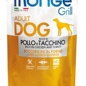 MONGE GRILL Dog Kapsička kuře,krůta 100g/24bal