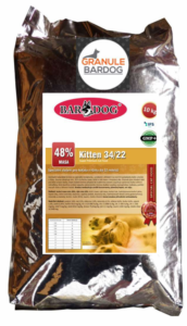 Granule Bardog Super premiové krmivo pro kočky Kitten 34/22 - 10 kg