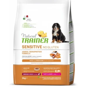 TRAINER Natural SENSITIVE No gluten Puppy&Jun M/M losos 3kg