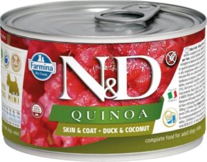 N&D QUINOA Dog konz. Duck & Coconut Mini 140 g