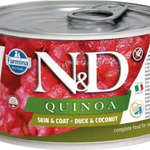 N&D QUINOA Dog konz. Duck & Coconut Mini 140 g