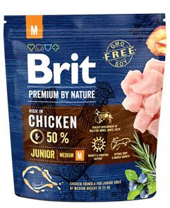 Brit Premium Dog by Nature Junior M 1kg