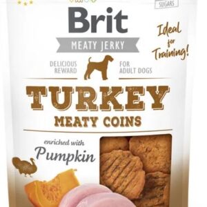 Brit Meaty Jerky Turkey Meaty Coins – 200g