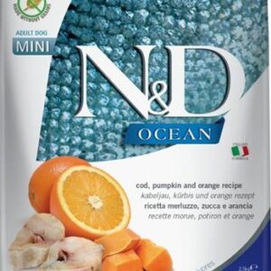 N&D OCEAN Dog GF Cod, Pumpkin & Orange Adult Medium & Maxi 2,5 kg