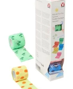 KRUUSE Obinadlo elast. Fun-Flex 5cmx4,5m, Summer mix 10ks