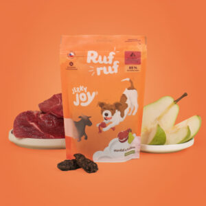 Rufruf Jerky Joy Hovězí s hruškou 80 g