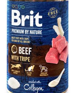 Brit Premium Dog by Nature konz Beef & Tripes 400g