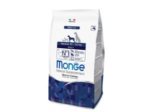 MONGE Dog Medium Adult Kuře, rýže 26/13,5 3kg