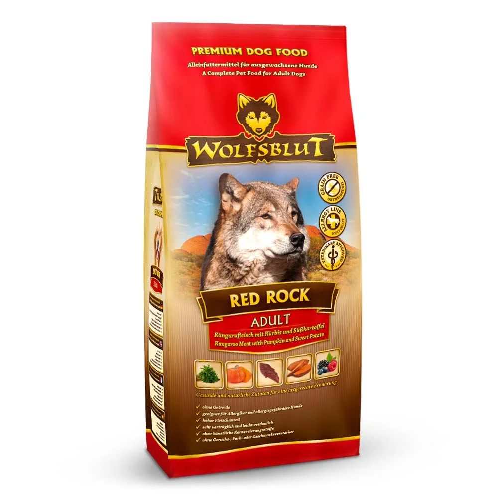 Wolfsblut Red Rock Adult 12,5kg - klokan s dýní Wolfsblut Red Rock Adult 12,5kg - klokan s dýní