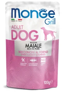 MONGE GRILL Dog Kapsička vepřové 100g/24bal