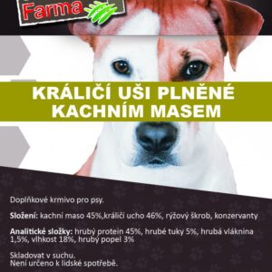 Králíčí uši plněné kachním masem 200 g – SlovakiaFarma Massaro