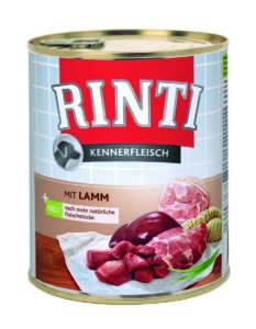 Rinti Dog Kennerfleisch konzerva jehně 800g