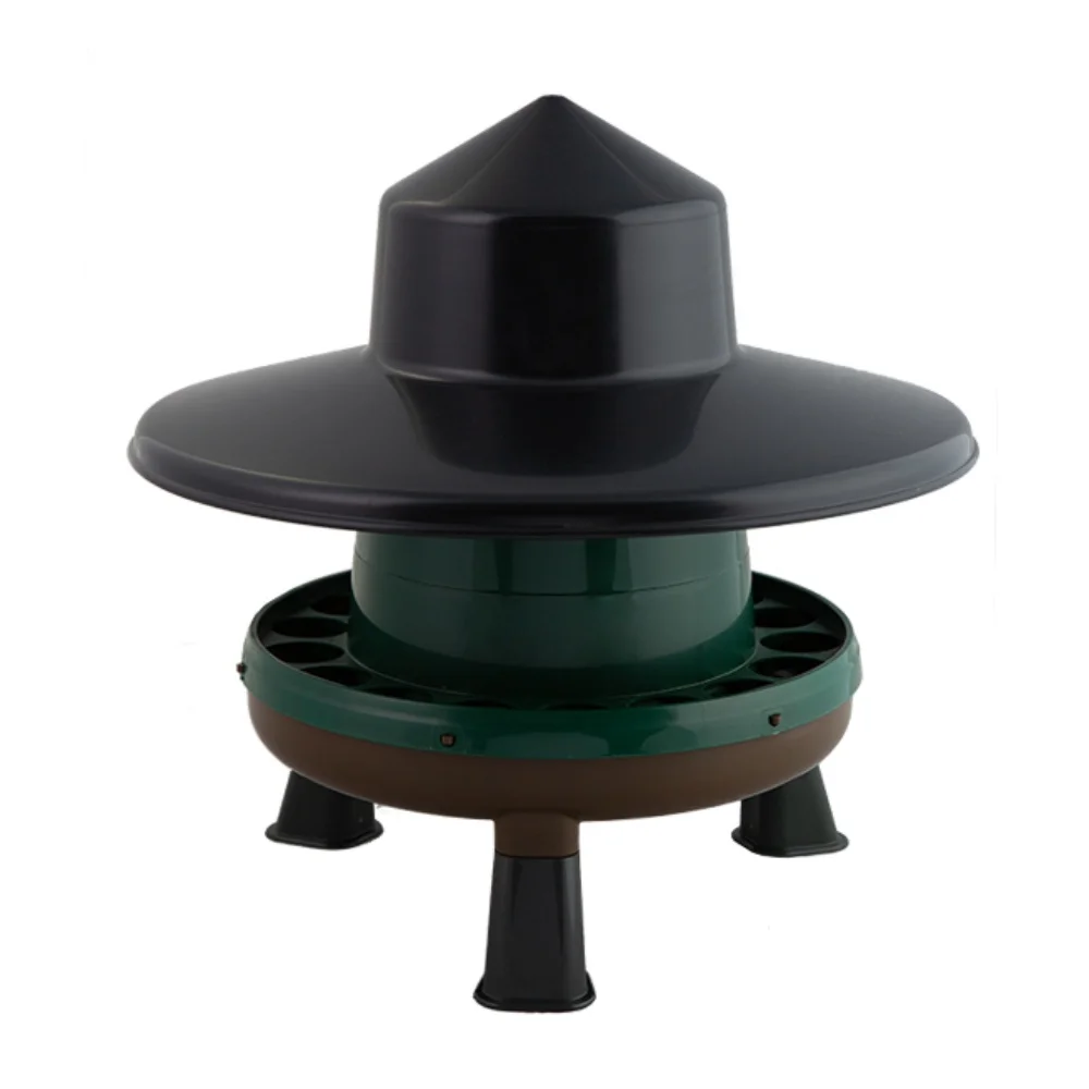 Krmítko pro drůbež recyklovatelný plast s nožičkami a stříškou 4 kg Krmítko pro drůbež recyklovatelný plast s nožičkami a stříškou 4 kg