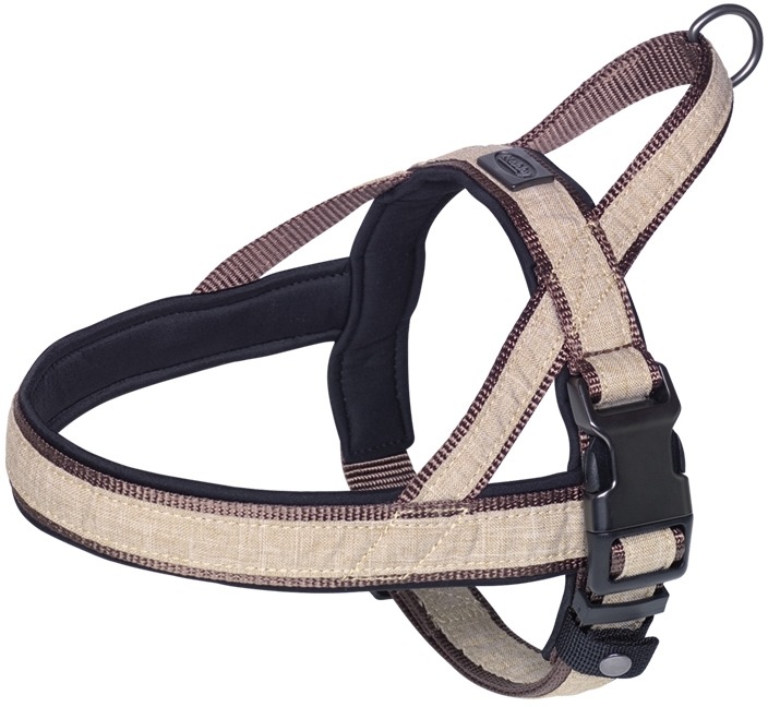 Nobby LINEN DELUXE norský postroj M-L hnědá Nobby LINEN DELUXE norský postroj M-L hnědá