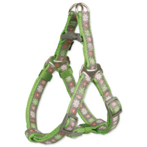 Postroj TRIXIE Modern Art One Touch Blooms zelený M