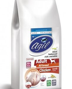 Agil Adult All Breed Low Grain Chicken,Lamb,Tuna 10kg
