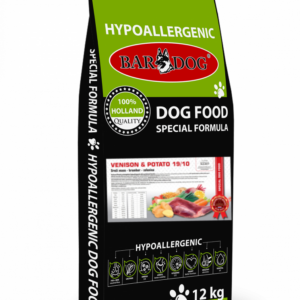 Granule Bardog Hypoalergenní granule Venison Potato 19/10 – 12 kg