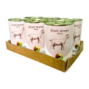 Bohemia Pet Food SIX PACK BOHEMIA Kozí maso ve vlastní šťávě 400 g