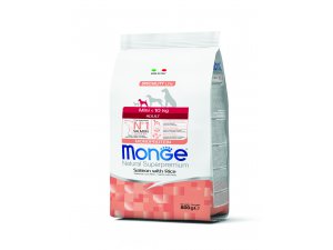 MONGE DOG Mini Adult Losos, rýže 800g, 27/14