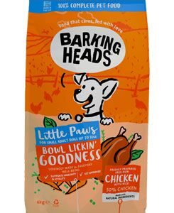 BARKING HEADS Little Paws Bowl Lickin Good Chick 6kg