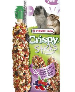 VL Crispy Sticks pro králíky/činčily Lesní ovoce 110g