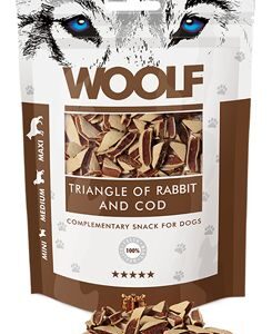 WOOLF pochoutka Rabbit and Cod Triangle 100g