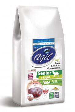 Agil Senior&Light Low Grain,Tuna,Lamb,Chicken 10kg Agil Senior&Light Low Grain,Tuna,Lamb,Chicken 10kg