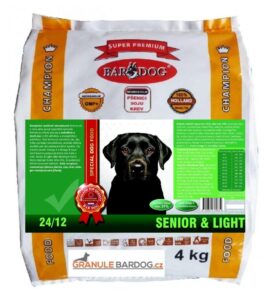 Bardog Super prémiové granule Senior light 24/12 - 4 kg