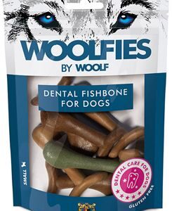 Pochoutka dentální Woolfies Dental Fishbone S 200g