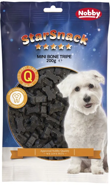 Nobby StarSnack Mini Bones dršťky kostičky 200g Nobby StarSnack Mini Bones dršťky kostičky 200g