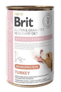 VAFO Brit Veterinární diety Praha s.r.o. Brit VD Dog GF konz Mono Protein Hypoall. Turkey 400g