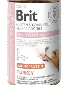 VAFO Brit Veterinární diety Praha s.r.o. Brit VD Dog GF konz Mono Protein Hypoall. Turkey 400g