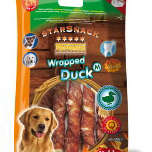 Nobby StarSnack Barbecue Wrapped Duck Medium tyčinky 13cm / 140g