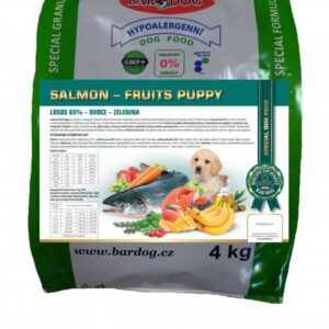 Granule Bardog Salmon Fruits Puppy – 4 kg
