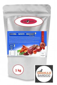 Bardog Lisované granule Kachna Batato Brusinky 1 kg