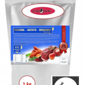 Bardog Lisované granule Kachna Batato Brusinky 1 kg